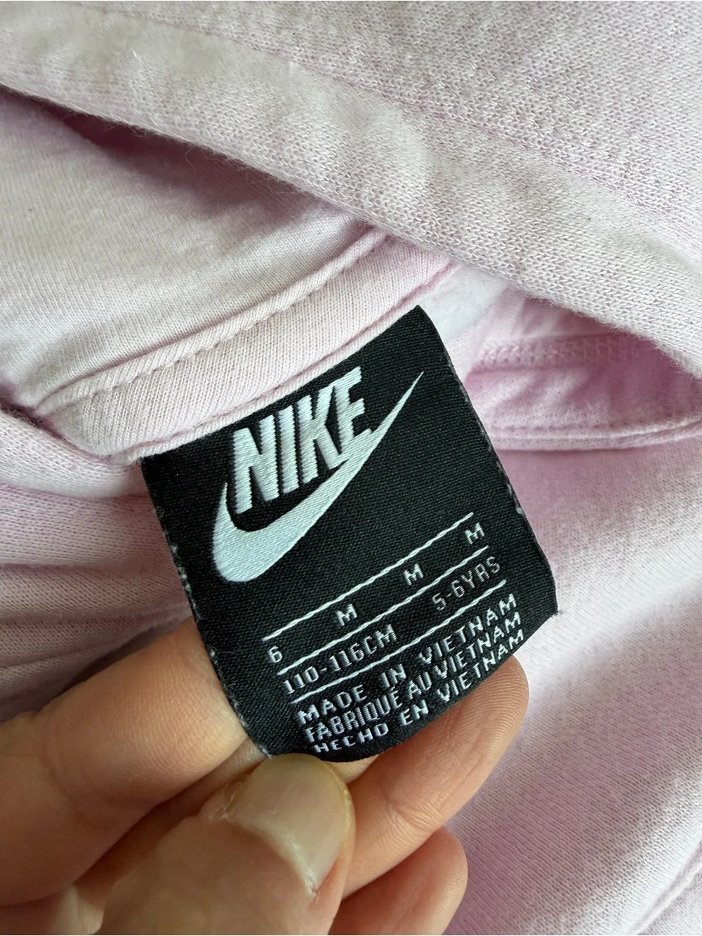 Nike Kids Pink Hoodie with Swoosh Logo